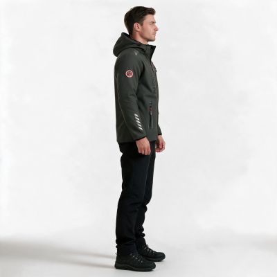 6. Geographical Norway Royaute ASSOR B MEN 068 M WW1975H/GN/Dark Gray / Black softshell jacket
