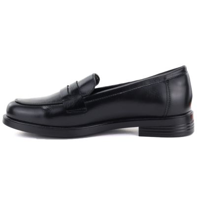 3. Women's loafers, black lords shoes, Potocki SZ12832