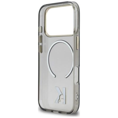 7. Karl Lagerfeld IML K Head Logo MagSafe Case for iPhone 17 Pro Max - Black