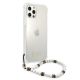 4. Guess GUHCP12LKPSWH iPhone 12 Pro Max 6.7" Transparent Hardcase White Pearl