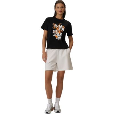 6. Women's T-shirt 4F F2721 deep black 4FWSS26TTSHF2721 20S