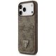 2. Guess 4G nauble Card Triangle Case for iPhone 18 Pro Max / 17 Pro Max – brown