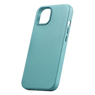8. iCarer Litchi Premium Leather Case iPhone 14 Plus Magnetic Leather Case with MagSafe Green (WMI14220711-GN)