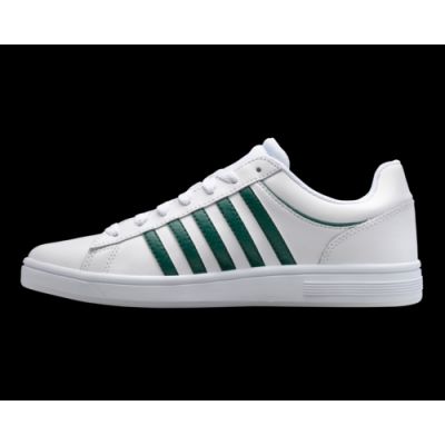 5. K-Swiss men's sneakers COURT WINSTON WHITE/POSY GREEN-M (06154-942-M)