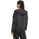 9. Women's adidas Essentials 3-Stripes French Terry Quarter-Zip Hoodie Black JN1956
