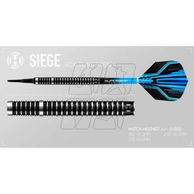 3. Darts Harrows Siege 90% Softip HS-TNK-000016034