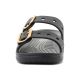 2. CROCS SATURDAY METALLIC BUCKLE SANDAL IN BLACK 213316-001