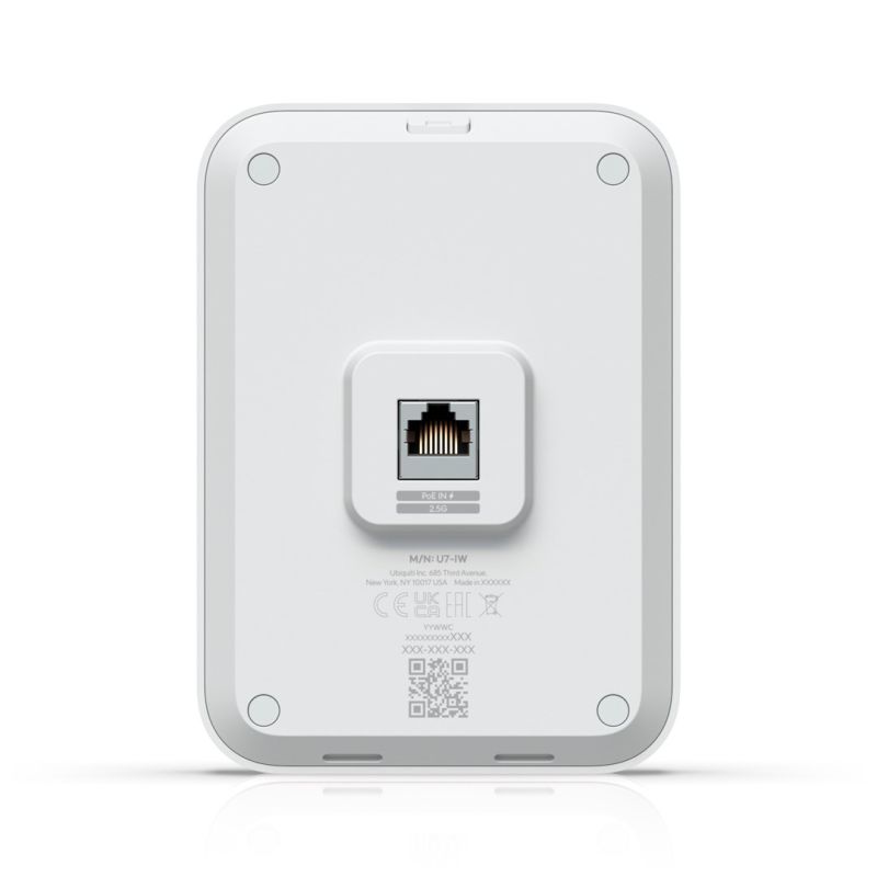 23. Access Point Wi-Fi 7 Ubiquiti UniFi U7 In-IW 2.4GHz(2 x 2)/5GHz(2 x 2) PoE+/PoE 1x2.5G (U7-IW-EU)