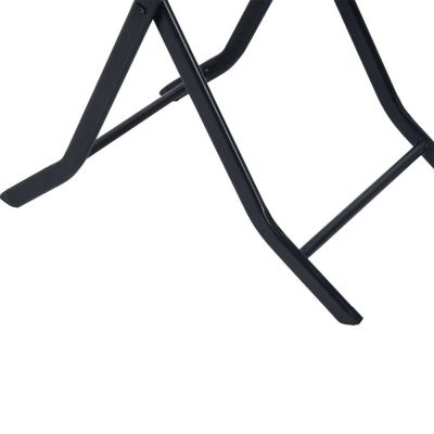 6. Small Black Forest garden furniture set | two chairs + black table