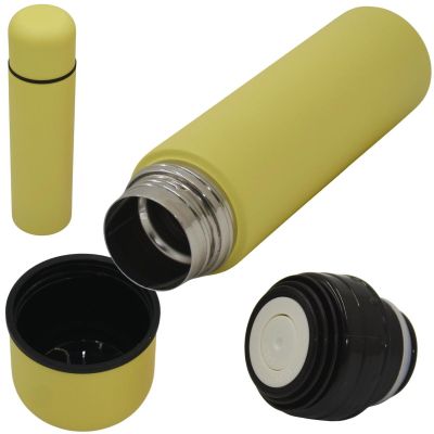 6. EXCELLENT HOUSEWARE 500ML TRAVEL THERMOS YELLOW