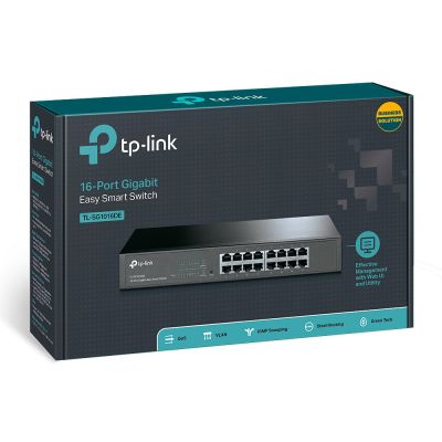 4. TP-Link TL-SG1016DE Managed L2 Gigabit Ethernet (10/100/1000) 1U Black