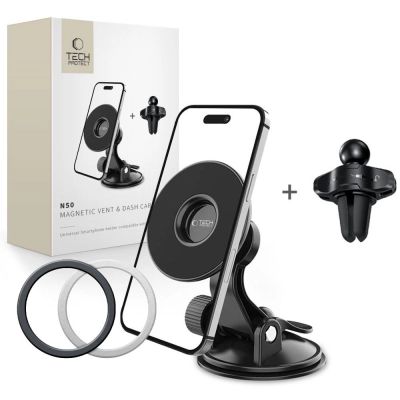 Tech-Protect N50 MagSafe Car Magnetic Phone Holder for Cockpit/Air Vent - Black