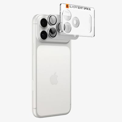 13. Spigen Optik Pro XL GLAS.TR EZ FIT Tempered Glass for iPhone 18 Pro - Silver