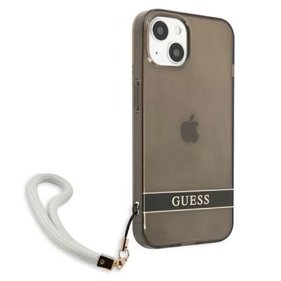 4. Guess GUHCP13SHTSGSK iPhone 13 mini 5.4" black/black hardcase Translucent Stap