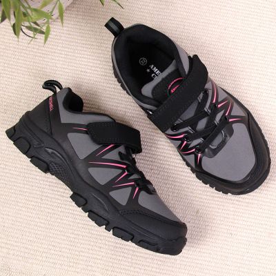 9. American Club Jr AM902A Velcro Hiking Shoes Gray 