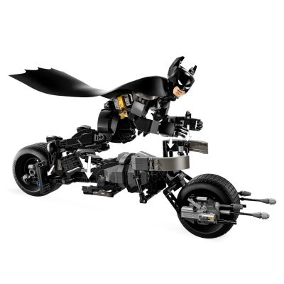 5. LEGO Super Heroes 76273 Buildable Batman Figure and Batcycle