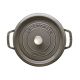 6. STAUB Round cast iron pot 40500-246-0 3.8l graphite