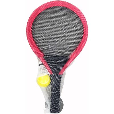 4. SET OF 2 RACKETS, SHUTTLE, BALL FOR TENNIS AND BADMINTON ENERO TOYS