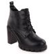 14. Black women's block-heel ankle boots M.Daszyński SA218-8