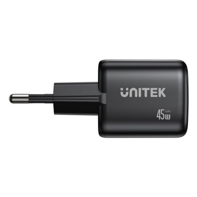 17. UNITEK 2X GAN 45W CHARGING UNIT, 2XUSB-C PD 3.0, QC, BLACK