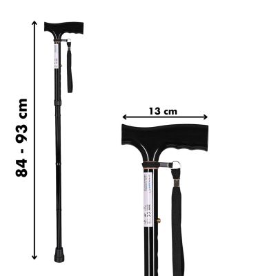 9. Folding walking stick (black)