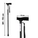 9. Folding walking stick (black)
