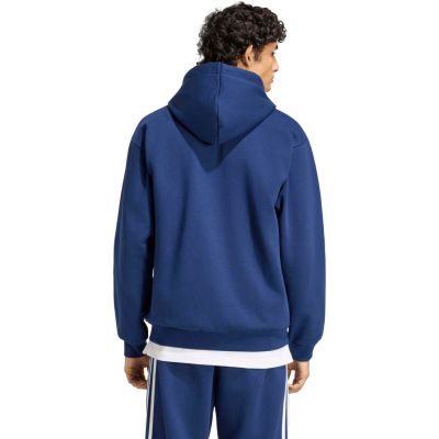 3. Men's adidas Essentials 3-Stripes Fleece Full-Zip Hoodie Navy Blue KY4144