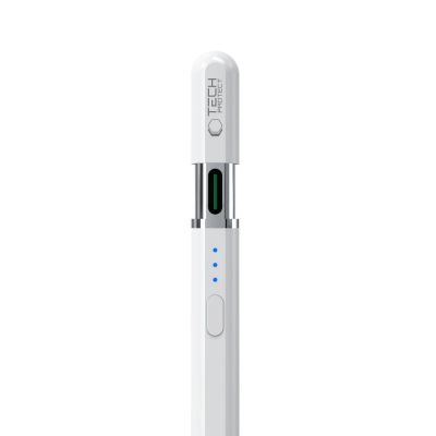 4. Tech-Protect Digital Magnetic Stylus Pen 3 Magnetic for iPad Tablet - White