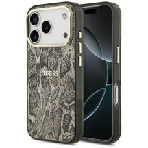 Guess Python Pattern MagSafe Case for iPhone 17 Pro - Brown
