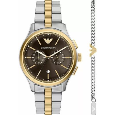 Men's Watch Emporio Armani Dario Chronograph AR80084SET + BOX
