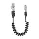 Dudao L20 Pro 4-in-1 USB-A / USB-C - Lightning / USB-C Cable - Black