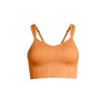 CASALL Seamless Rib Padded Sports Bra Juicy Orange