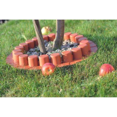 19. GARDEN PALISADE LAWN EDGE 405CM IPAL 7 TERRACOTTA