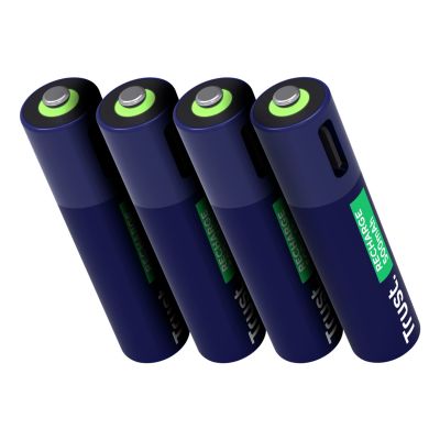 4. Trust AAA Batteries USB-C RECHARGEABLE BATTERIES 4P