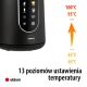 3. ELDOM CORDLESS KETTLE WITH TEMPERATURE REGULATION C550 BLACK 5 STORED PROGRAMS: 40, 70, 80, 90, 100°C (PLASTIC + STAINLESS STEEL)