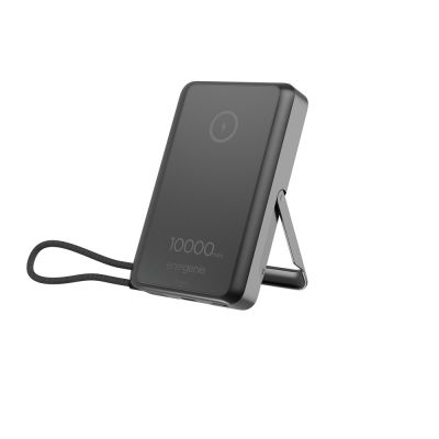 GEMBIRD WIRELESS MAGNETIC POWERBANK 15W WITH INTEGRATED STAND 10000 mAh, BLACK