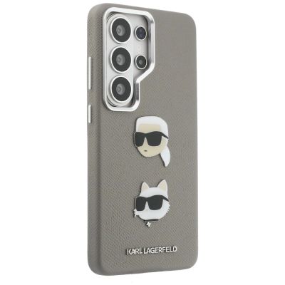 4. Karl Lagerfeld Saffiano Double Heads Metal case for Samsung Galaxy S26 Ultra - silver
