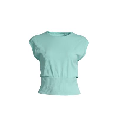 CASALL Seamless Graphical Rib Tee Mint
