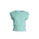 CASALL Seamless Graphical Rib Tee Mint