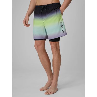 2. Men's 4F boardshorts with UPF50+ sun protection 4FRSS26UBDSM257-45S