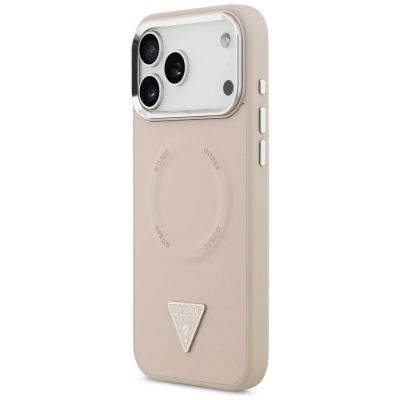 2. Guess Triangle Logo MagSafe case for iPhone 17 Pro - pink