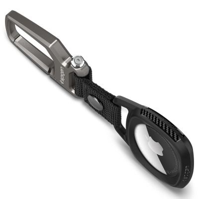 5. Spigen Rugged Armor Case for Apple AirTag - Matte Black