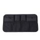 Car organizer for the rear seat backrest for the trunk black