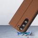 13. Dux Ducis Skin X2 case Samsung Galaxy S23+ flip case wallet stand brown