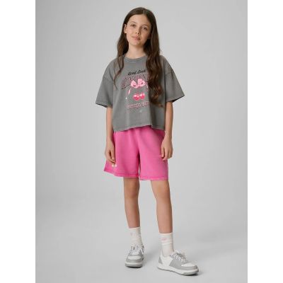 3. Girls' sweatpants 4F 4FJRSS26TSHOF0925-54S