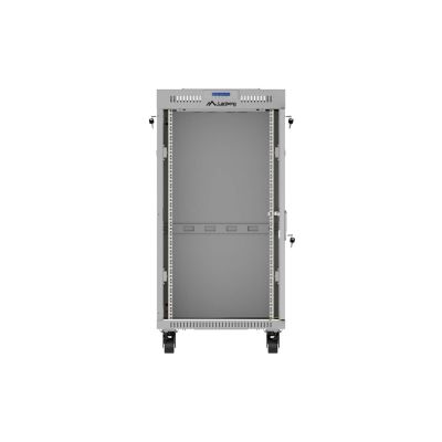 21. LANBERG FLOOR RACK CABINET 19" 22U 600X600 GRAY