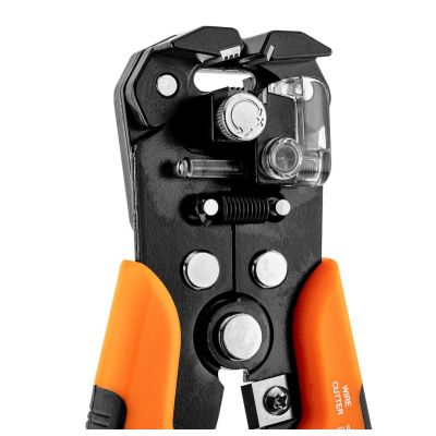 5. NEO TOOLS Automatic Wire Stripper 205 mm, Front-Entry + 230 Connectors