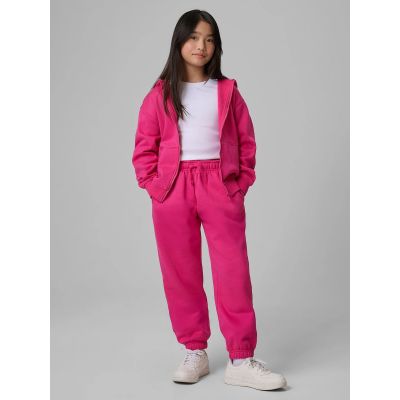 3. Girls' loose sweatshirt with hood 4F 4FJRSS26TSWSF2715-54S