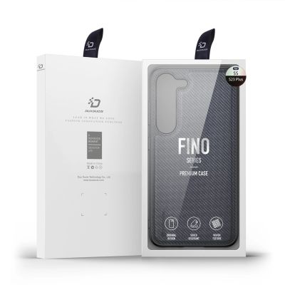 5. Dux Ducis Fino case Samsung Galaxy S23+ cover with silicone frame gray
