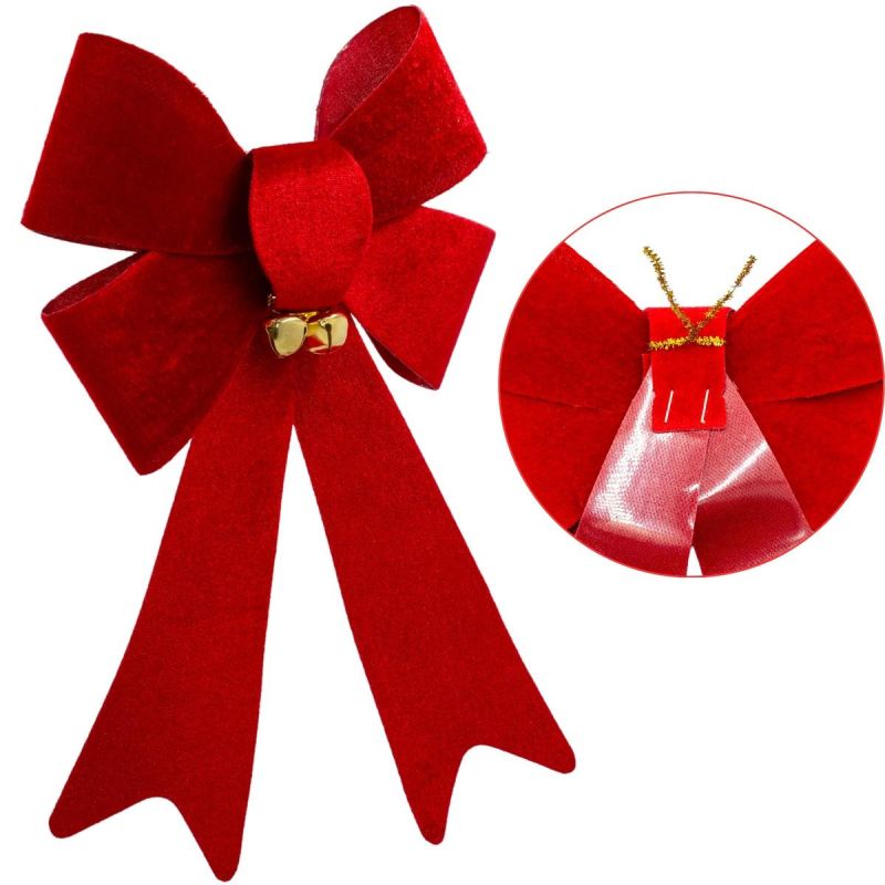 9. DECORATIVE BOW 14.5 CM WITH BELLS 3 PCS